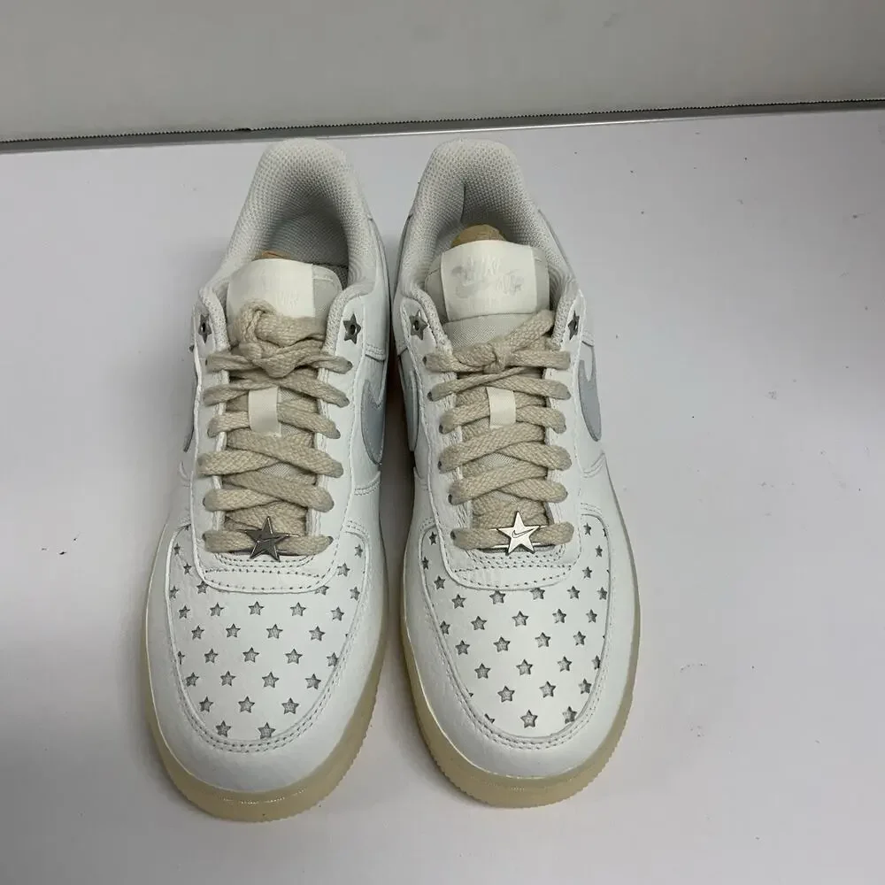 Nike Air Force 1 Low Starry Night FD0793 100 Size 6.5 Women White Cream Beige